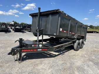 Used 2023 MAXXD 16' x 83" 16k Telescopic Dump Trailer *4' Sides*