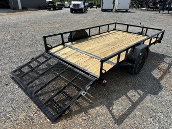 New 2025 LOAD TRAIL 77"x12' 3k Utility Trailer