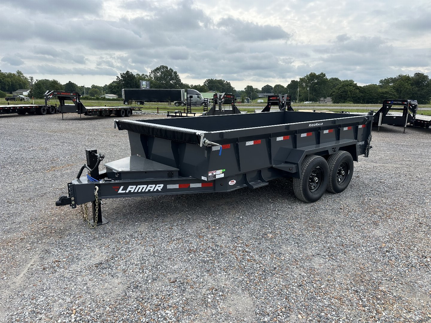 New 2025 Lamar 83" x 14' 14k Low-Pro Dump Trailer