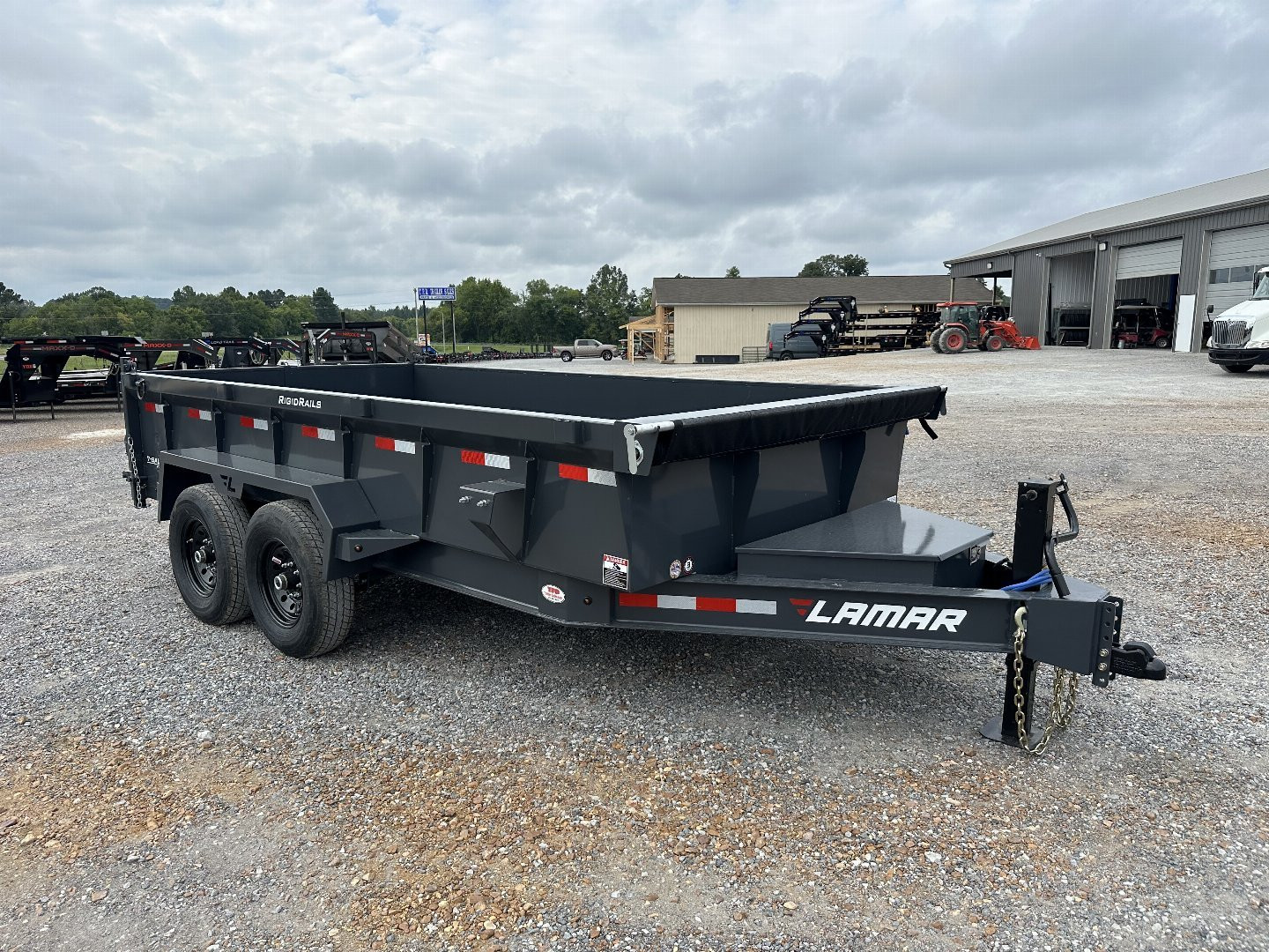 New 2025 Lamar 83" x 14' 14k Low-Pro Dump Trailer