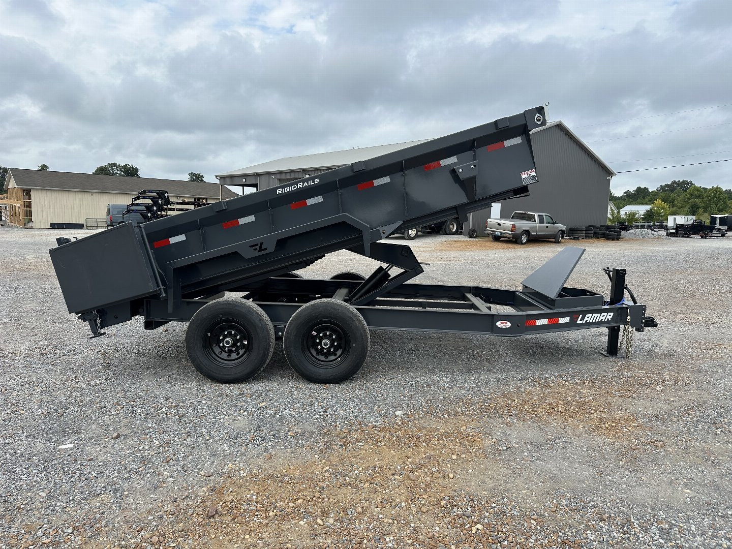 New 2025 Lamar 83" x 14' 14k Low-Pro Dump Trailer