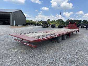 Used 2018 Midsota 32' HYDRO DOVE HYDRO JACKS Gooseneck Flatbed Trailer