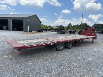Used 2018 Midsota 32' HYDRO DOVE HYDRO JACKS Gooseneck Flatbed Trailer