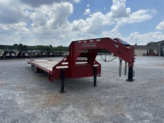 Used 2018 Midsota 32' HYDRO DOVE HYDRO JACKS Gooseneck Flatbed Trailer