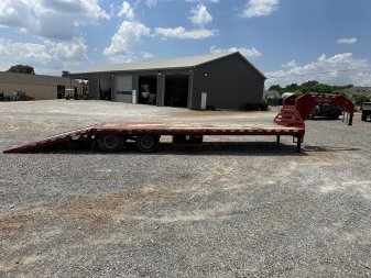 Used 2018 Midsota 32' HYDRO DOVE HYDRO JACKS Gooseneck Flatbed Trailer