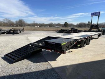 Used 2023 Load Trail 102"x40' 25k Gooseneck Flatbed Trailer