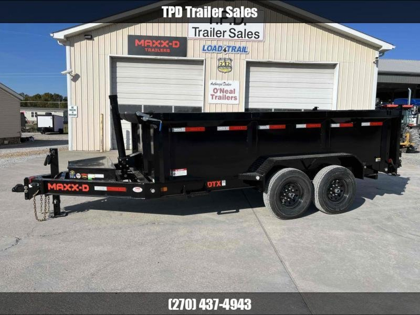 New 2024 MAXXD 83"x14' 14k Telescoping Dump Trailer