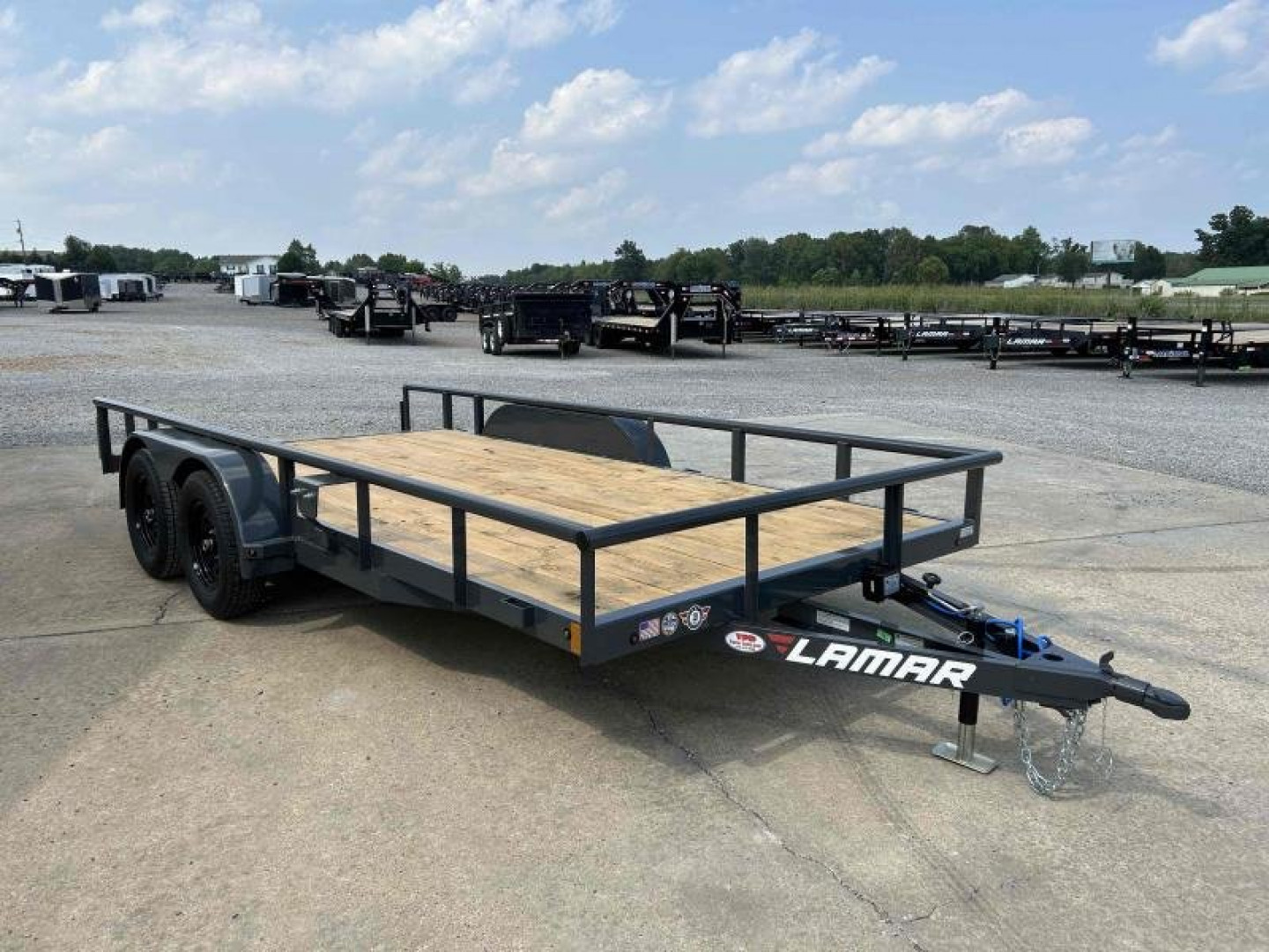 New 2023 Lamar 83"X16' 7K Utility Trailer