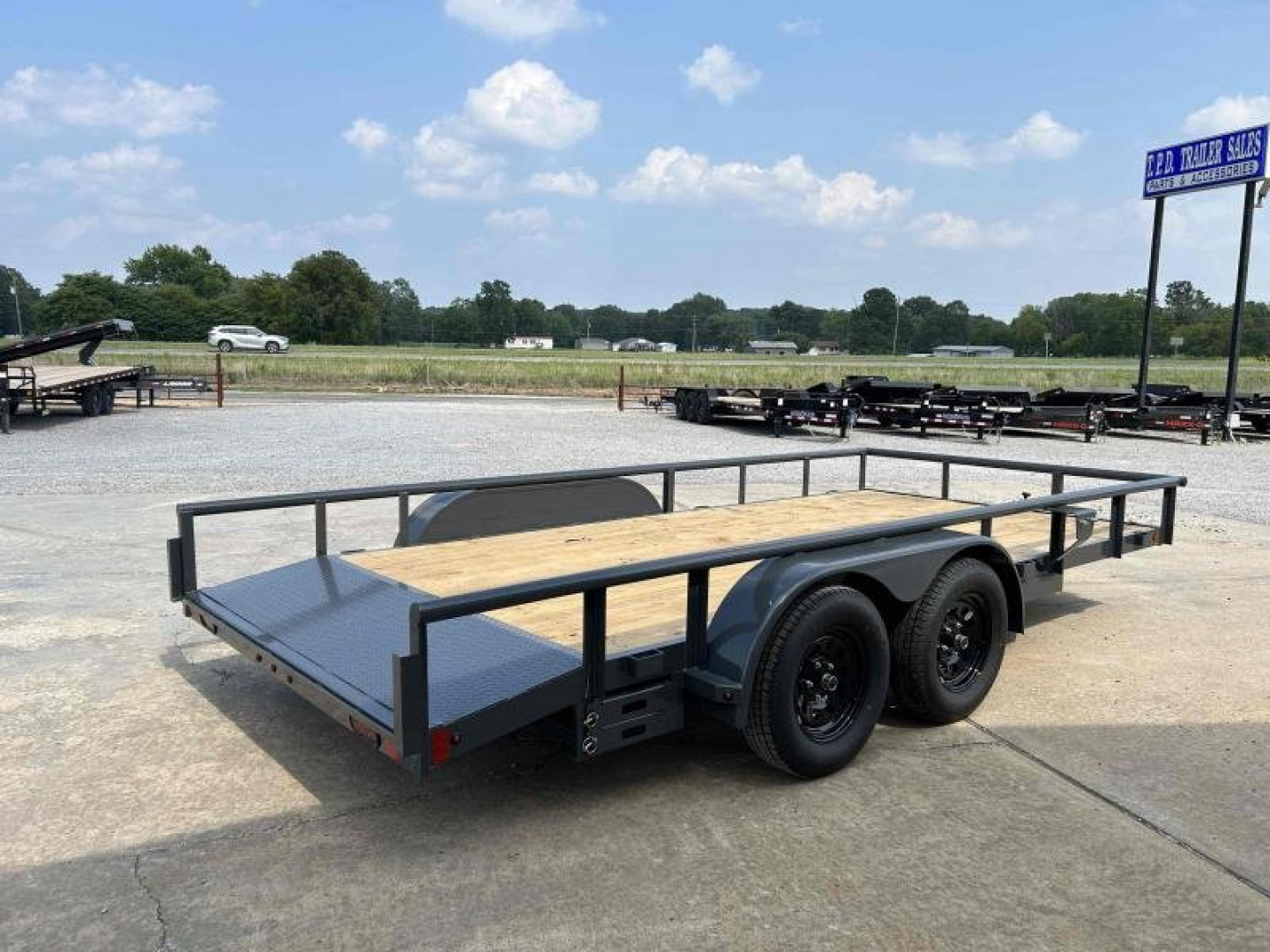 New 2023 Lamar 83"X16' 7K Utility Trailer