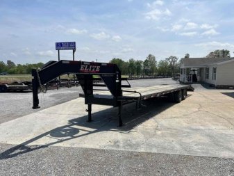 Used 2017 Elite Trailers 25+5 Flatbed Trailer
