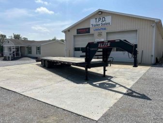 Used 2017 Elite Trailers 25+5 Flatbed Trailer
