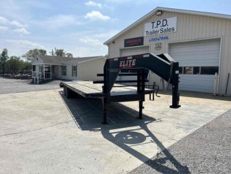Used 2017 Elite Trailers 25+5 Flatbed Trailer