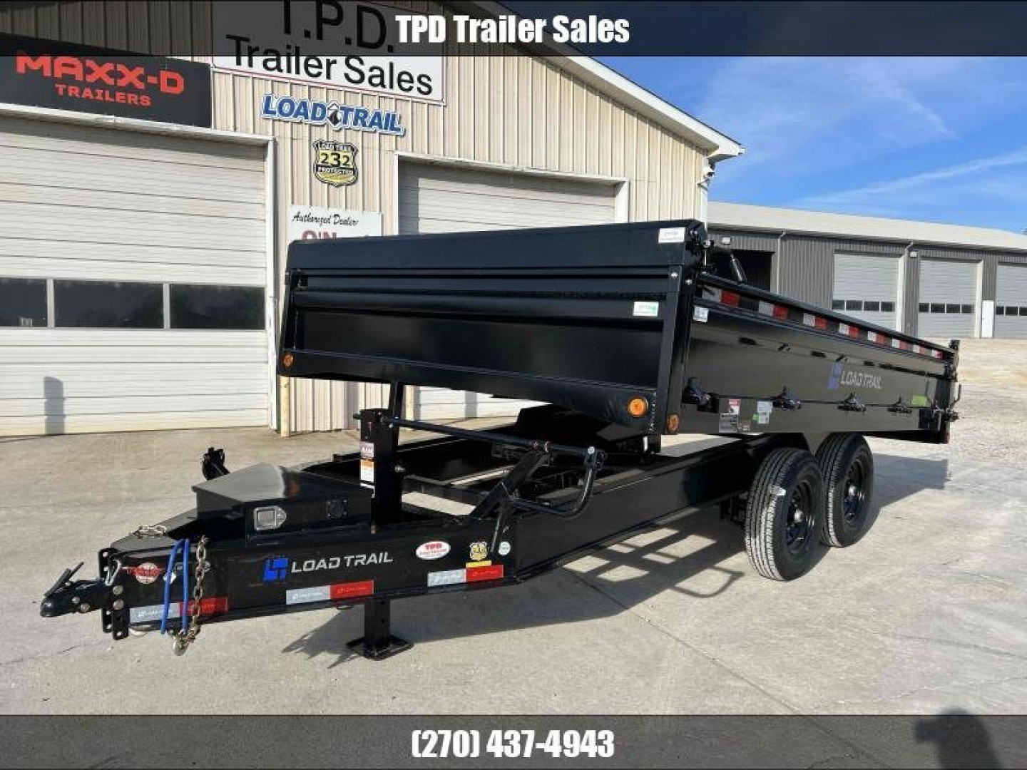 New 2024 Load Trail 96" X 14' 14K Dump Trailer *Fold Down Sides*