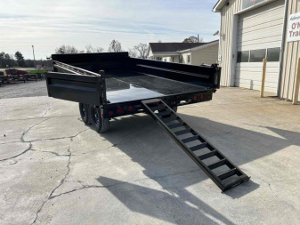 New 2024 Load Trail 96" X 14' 14K Dump Trailer *Fold Down Sides*
