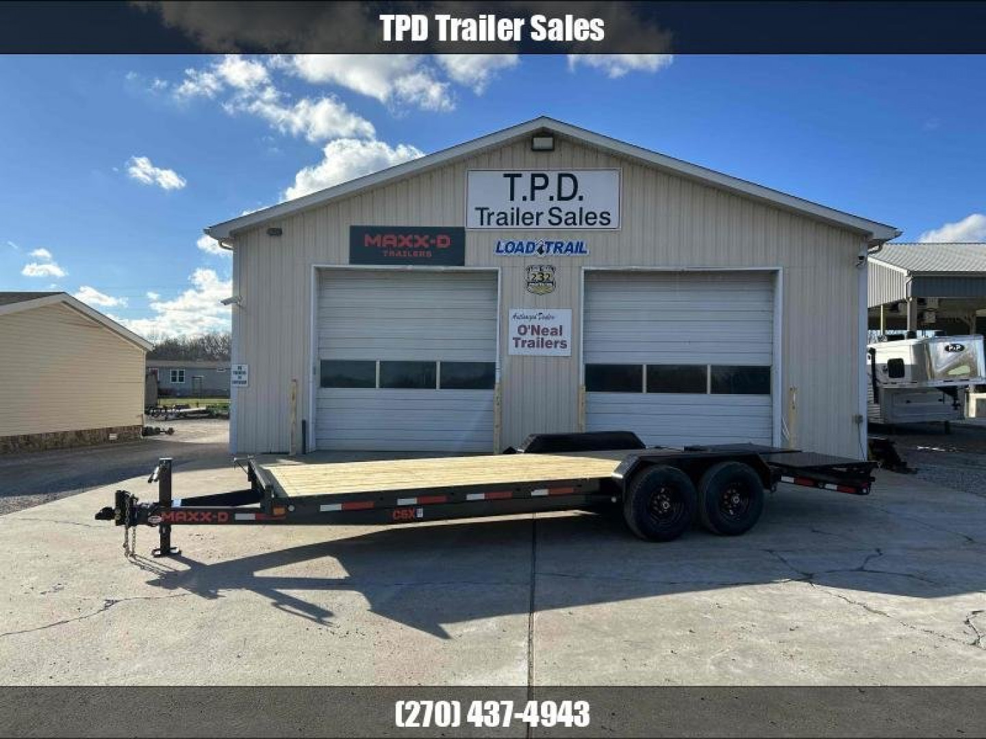 New 2023 MAXXD 83" x 22' 14K Equipment Trailer
