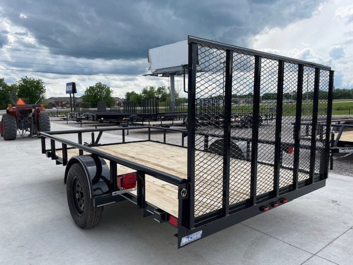 New 2025 DAVIDSON 83X12 SINGLE AXLE PIPE TOP UTILITY W/4' GATE