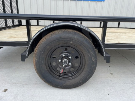 New 2025 DAVIDSON 83X12 SINGLE AXLE PIPE TOP UTILITY W/4' GATE