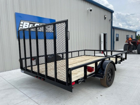 New 2025 DAVIDSON 83X12 SINGLE AXLE PIPE TOP UTILITY W/4' GATE