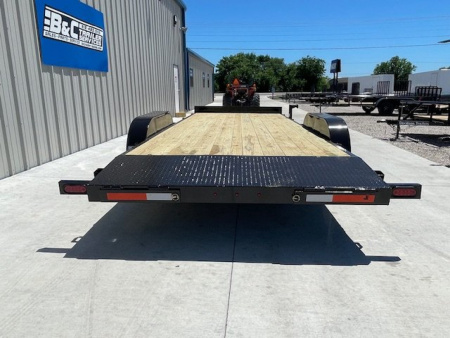 New 2025 DAVIDSON 83X20 BUMPER PULL WOOD FLOOR CAR HAULER W/ SLIDEOUT RAMPS ,2' DOVE (2) 5200lb AXLES, GVWR 9900#