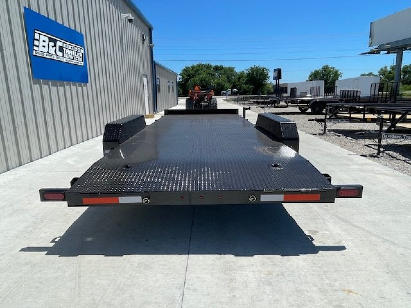 New 2025 DAVIDSON 83X20 STEEL FLOOR CAR HAULER W/ (2) 5200lb AXLES, GVWR 9900#