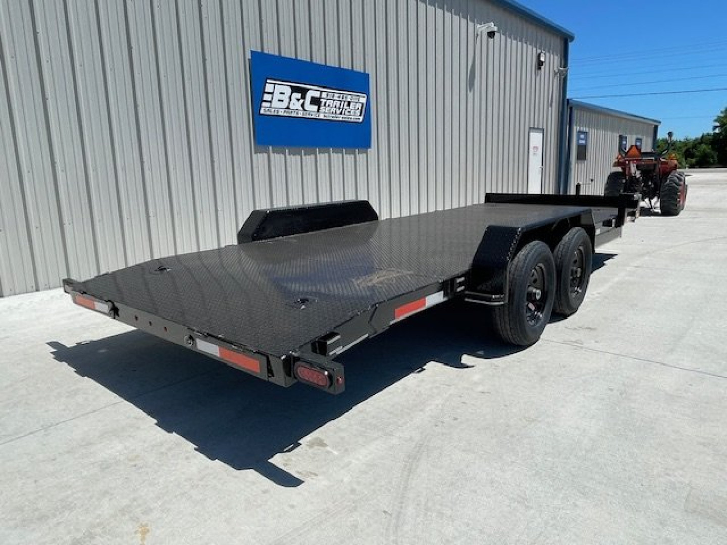 New 2025 DAVIDSON 83X20 STEEL FLOOR CAR HAULER W/ (2) 5200lb AXLES, GVWR 9900#