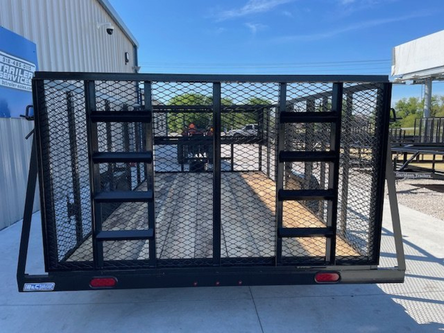 New 2025 C&M 82X14 SINGLE AXLE LANDSCAPE W/ 4' WALLS & GATE