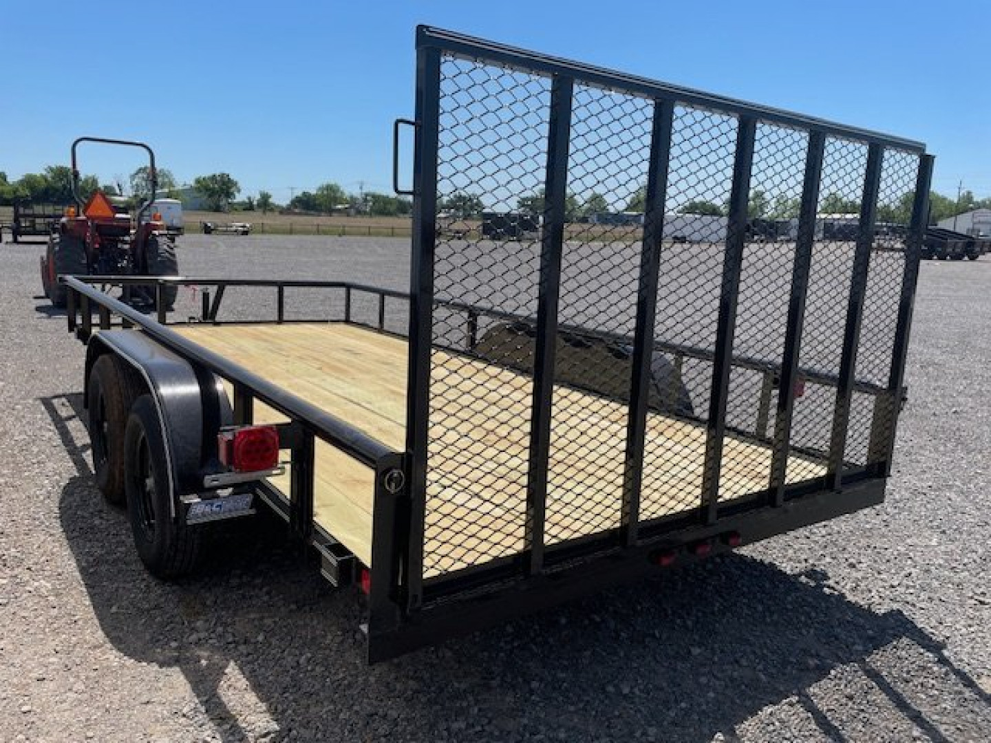 New 2025 DAVIDSON 83X18 TANDEM (2)AXLE PIPE TOP UTILITY TRAILER W/4' GATE