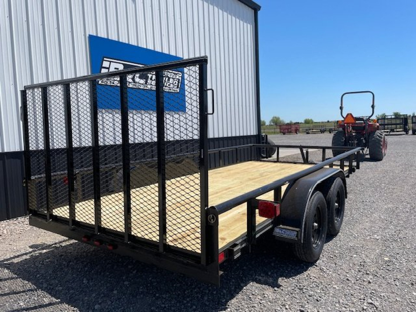New 2025 DAVIDSON 83X18 TANDEM (2)AXLE PIPE TOP UTILITY TRAILER W/4' GATE