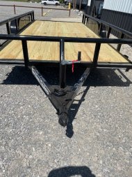 New 2025 DAVIDSON 83X18 TANDEM (2)AXLE PIPE TOP UTILITY TRAILER W/4' GATE