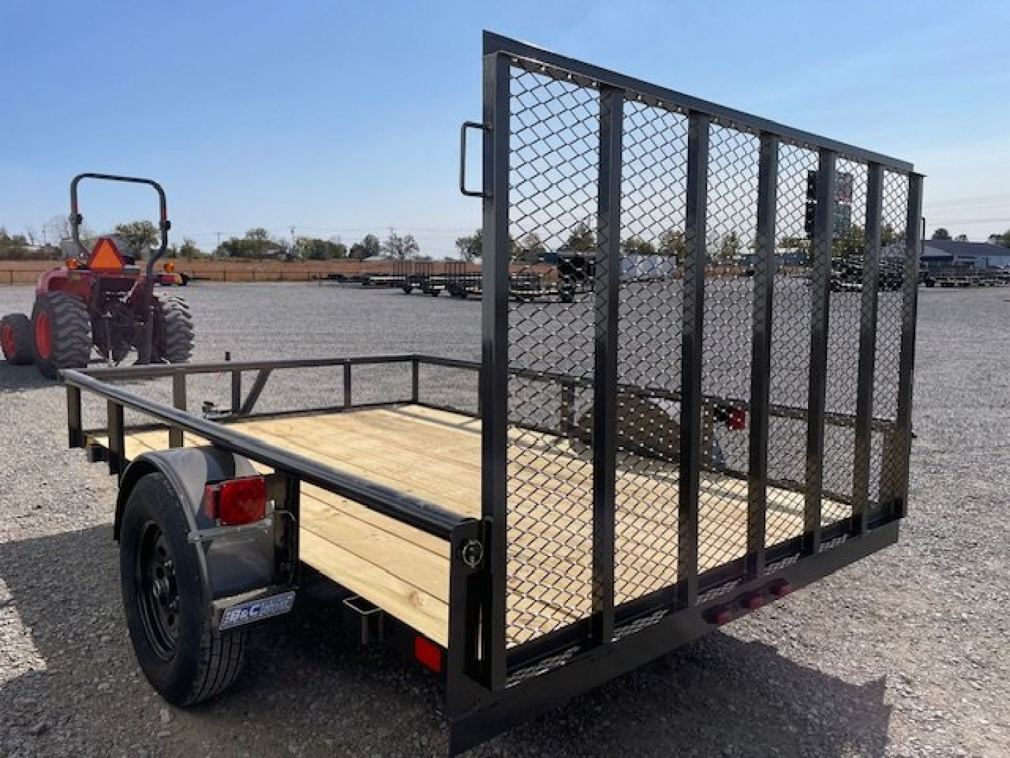 New 2025 DAVIDSON 77X10 (1)SINGLE AXLE PIPE TOP UTILITY W/4' GATE