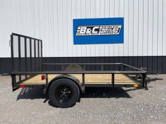 New 2025 DAVIDSON 77X10 (1)SINGLE AXLE PIPE TOP UTILITY W/4' GATE