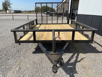 New 2025 DAVIDSON 77X10 (1)SINGLE AXLE PIPE TOP UTILITY W/4' GATE
