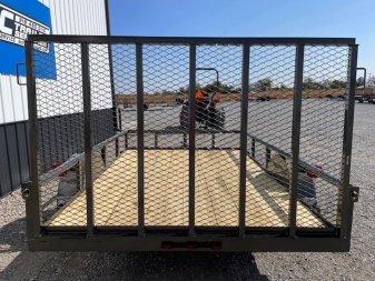 New 2025 DAVIDSON 77X10 (1)SINGLE AXLE PIPE TOP UTILITY W/4' GATE