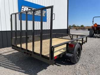 New 2025 DAVIDSON 77X10 (1)SINGLE AXLE PIPE TOP UTILITY W/4' GATE