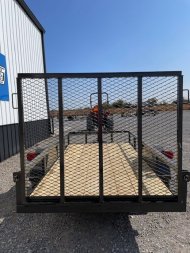 New 2025 DAVIDSON 5X10 SINGLE AXLE ANGLE TOP UTILITY W/ 4' GATE