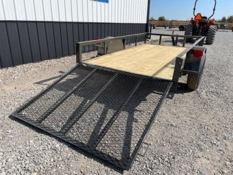 New 2025 DAVIDSON 5X10 SINGLE AXLE ANGLE TOP UTILITY W/ 4' GATE