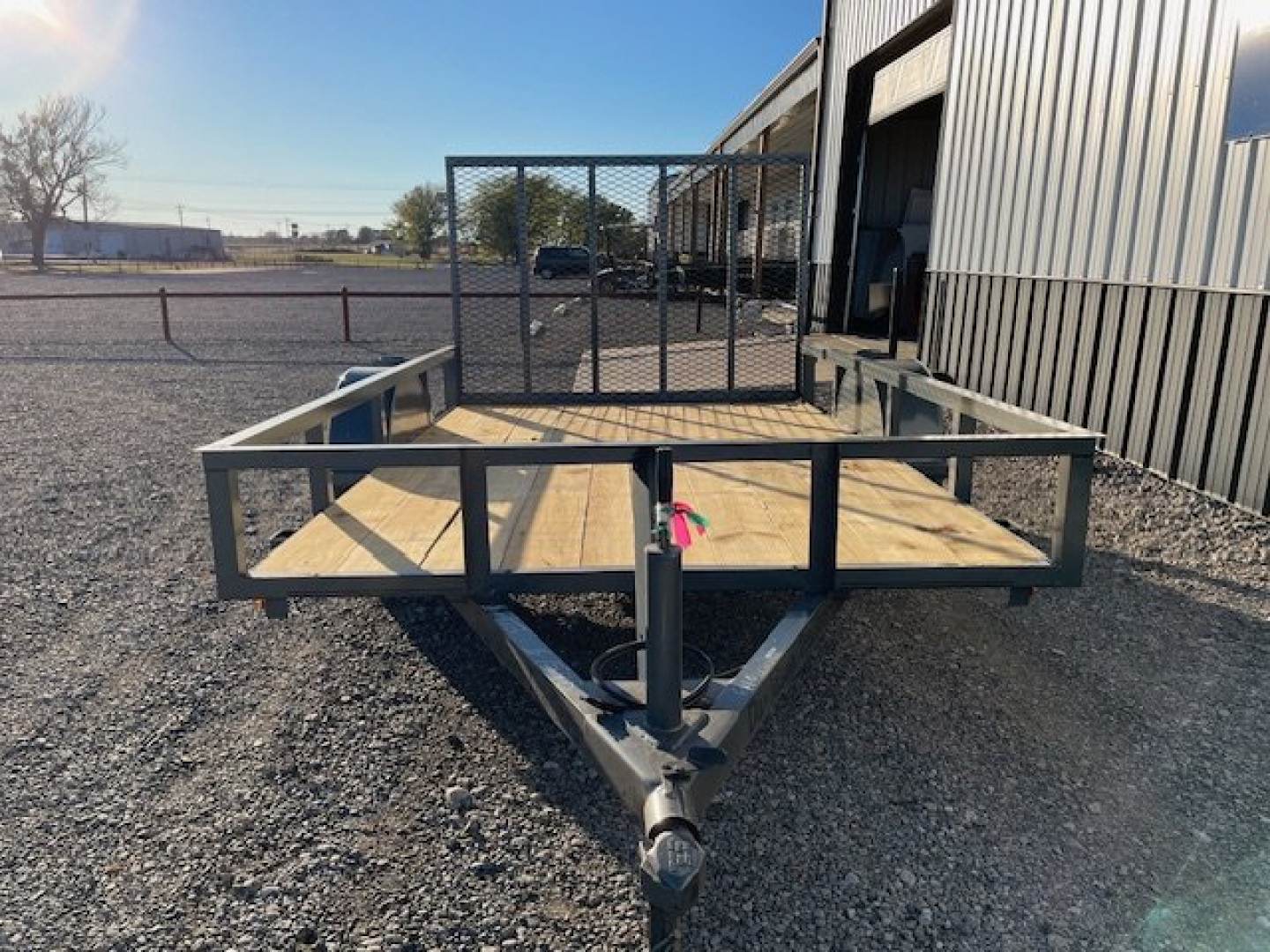 New 2025 DAVIDSON 72X10 SINGLE AXLE ANGLE TOP UTILITY W/4' GATE