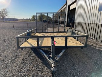 New 2025 DAVIDSON 72X10 SINGLE AXLE ANGLE TOP UTILITY W/4' GATE
