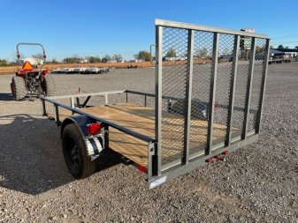 New 2025 DAVIDSON 72X10 SINGLE AXLE ANGLE TOP UTILITY W/4' GATE