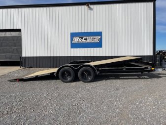 New 2025 DAVIDSON 83X20 FULL TILT EQUIPMENT/CAR HAULER W/(2)3500lb AXLES/WOOD FLOOR