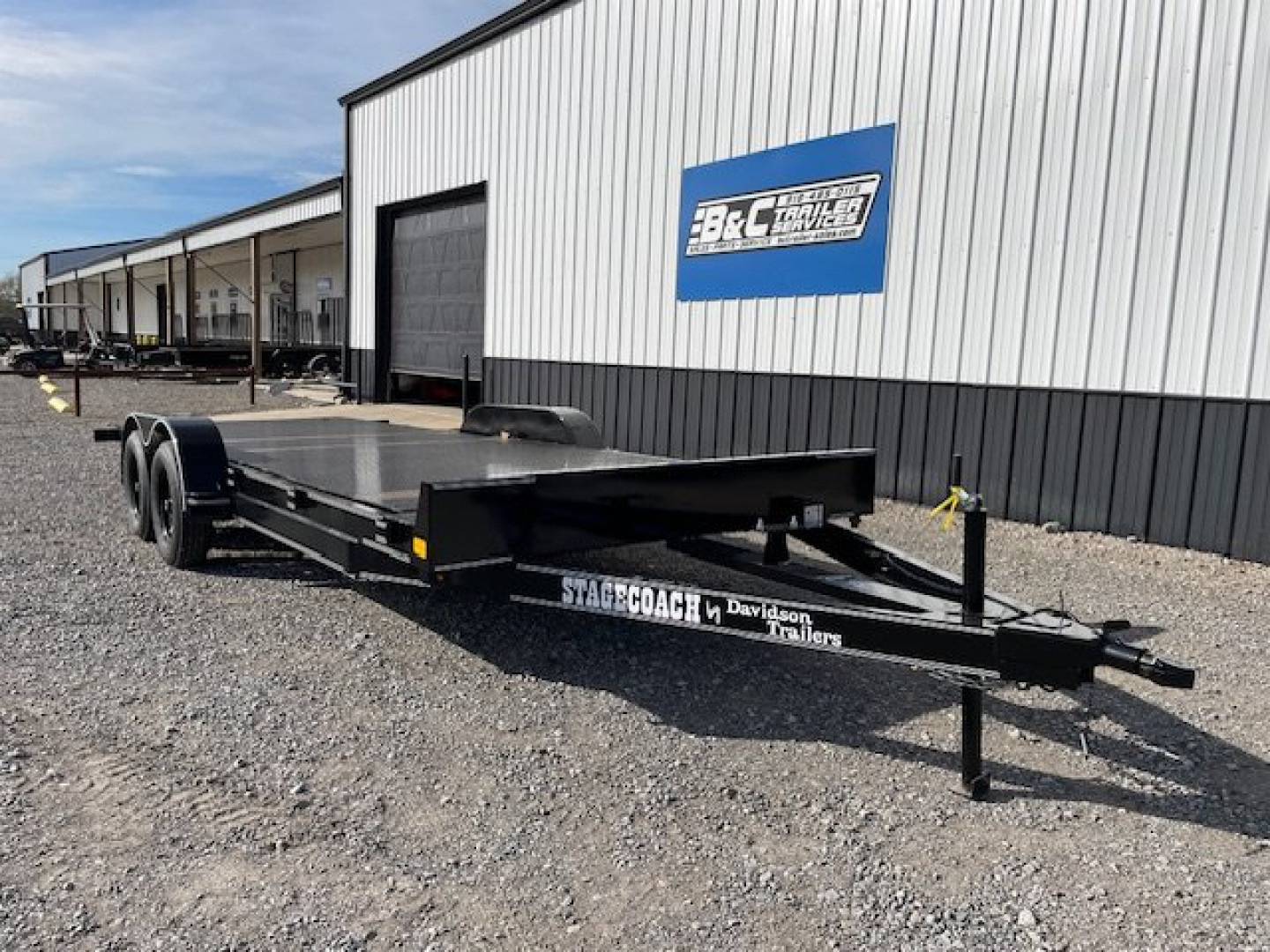 New 2025 DAVIDSON 83X20 FULL TILT CAR HAULER, STEEL FLOOR, (2)3500lb AXLES