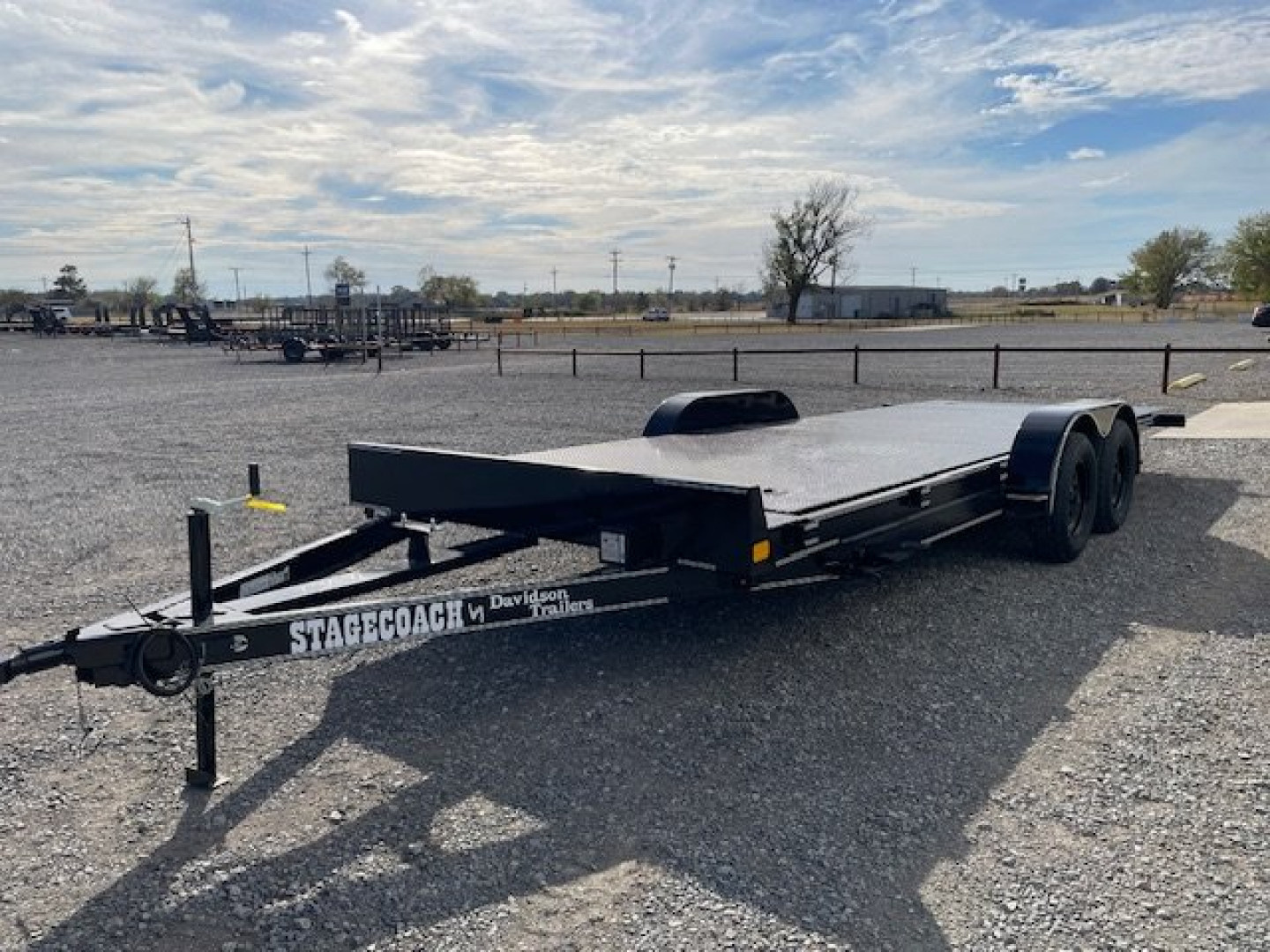 New 2025 DAVIDSON 83X20 FULL TILT CAR HAULER, STEEL FLOOR, (2)3500lb AXLES