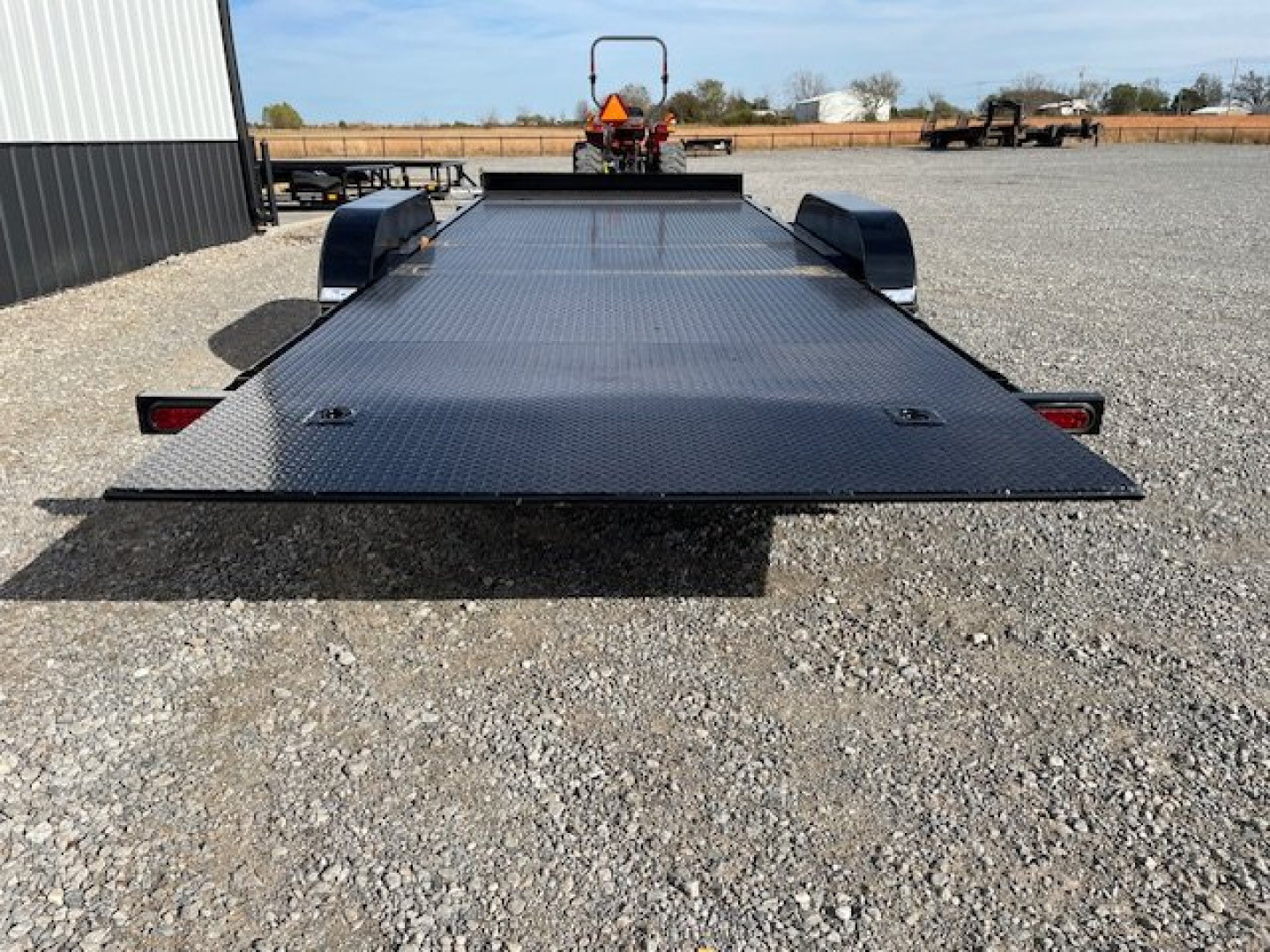 New 2025 DAVIDSON 83X20 FULL TILT CAR HAULER, STEEL FLOOR, (2)3500lb AXLES