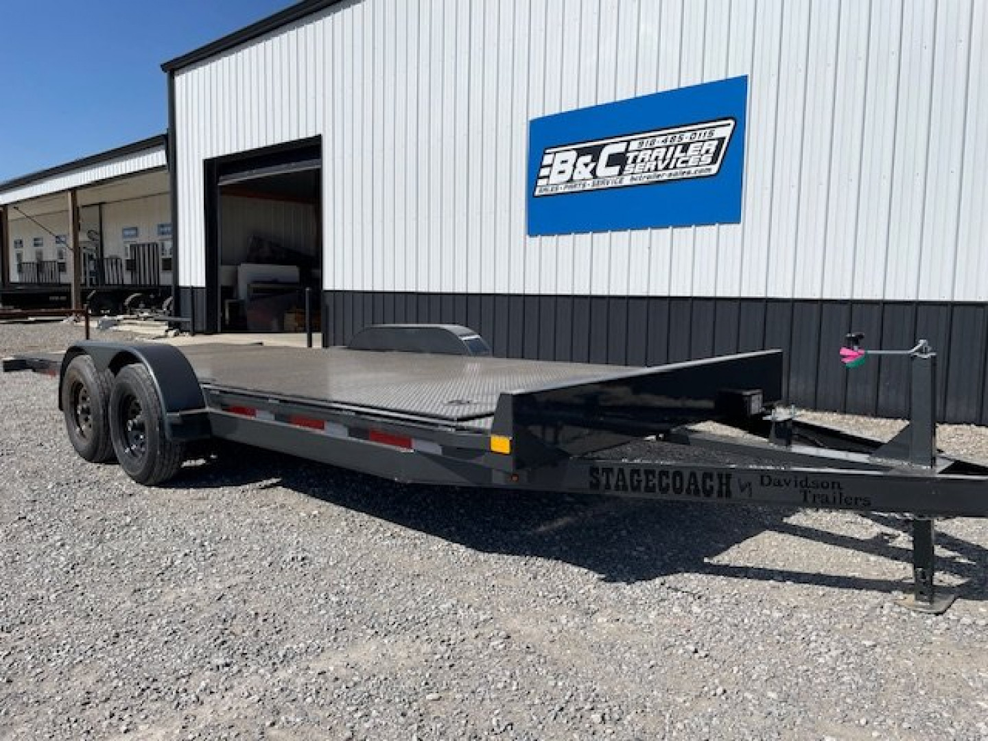 New 2025 DAVIDSON 83X20 FULL TILT STEEL FLOOR EQUIPMENT/CAR HAULER W/ TANDEM 5200# AXLES