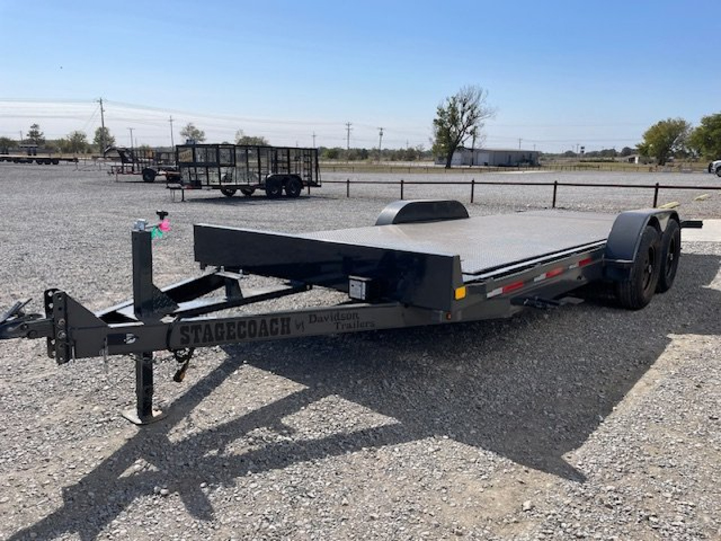 New 2025 DAVIDSON 83X20 FULL TILT STEEL FLOOR EQUIPMENT/CAR HAULER W/ TANDEM 5200# AXLES