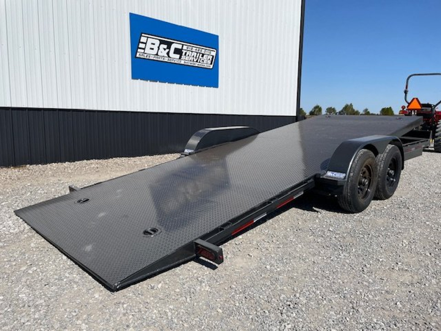 New 2025 DAVIDSON 83X20 FULL TILT STEEL FLOOR EQUIPMENT/CAR HAULER W/ TANDEM 5200# AXLES
