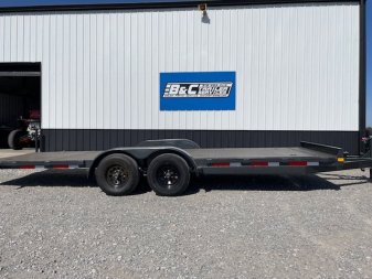 New 2025 DAVIDSON 83X20 FULL TILT STEEL FLOOR EQUIPMENT/CAR HAULER W/ TANDEM 5200# AXLES