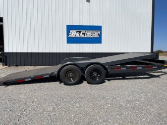 New 2025 DAVIDSON 83X20 FULL TILT STEEL FLOOR EQUIPMENT/CAR HAULER W/ TANDEM 5200# AXLES