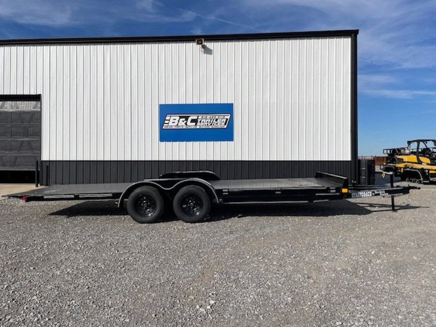 New 2025 DAVIDSON 83X20 FULL TILT CAR HAULER, STEEL FLOOR, (2)3500lb AXLES