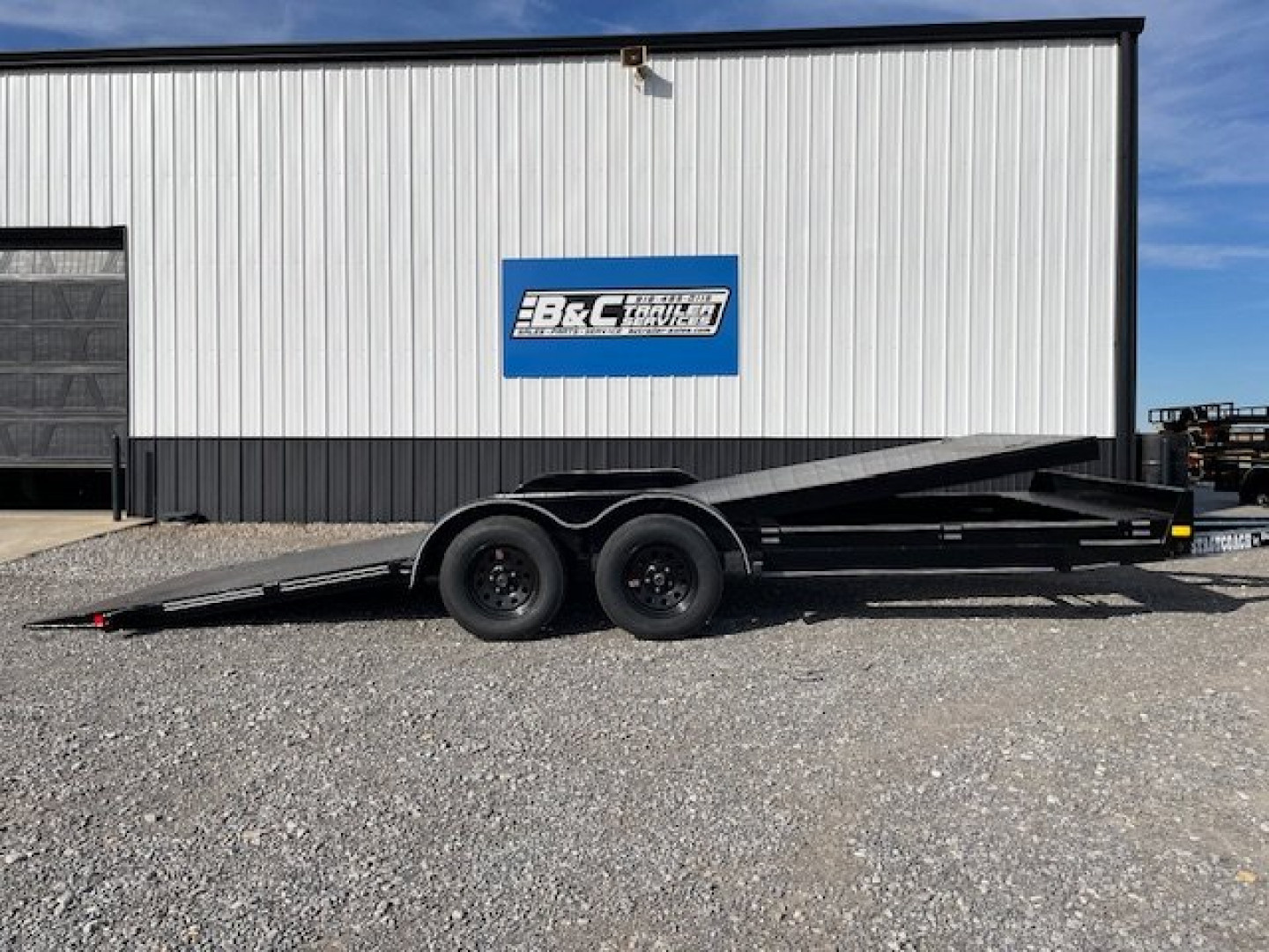 New 2025 DAVIDSON 83X20 FULL TILT CAR HAULER, STEEL FLOOR, (2)3500lb AXLES